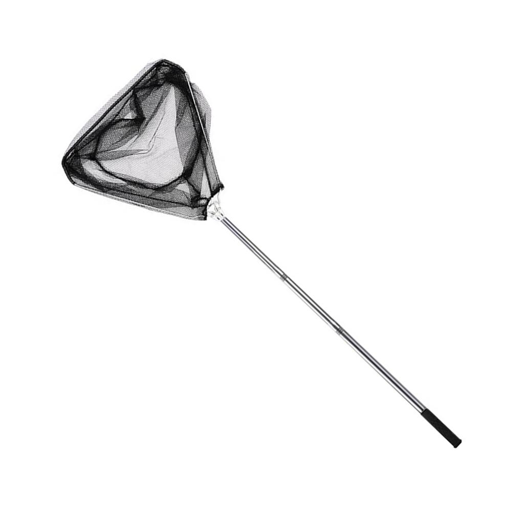 Foldable Fish Landing Net Fishing Net Collapsible Telescopic Metal Poles Handle Freshwater Saltwater Fishing Equipment