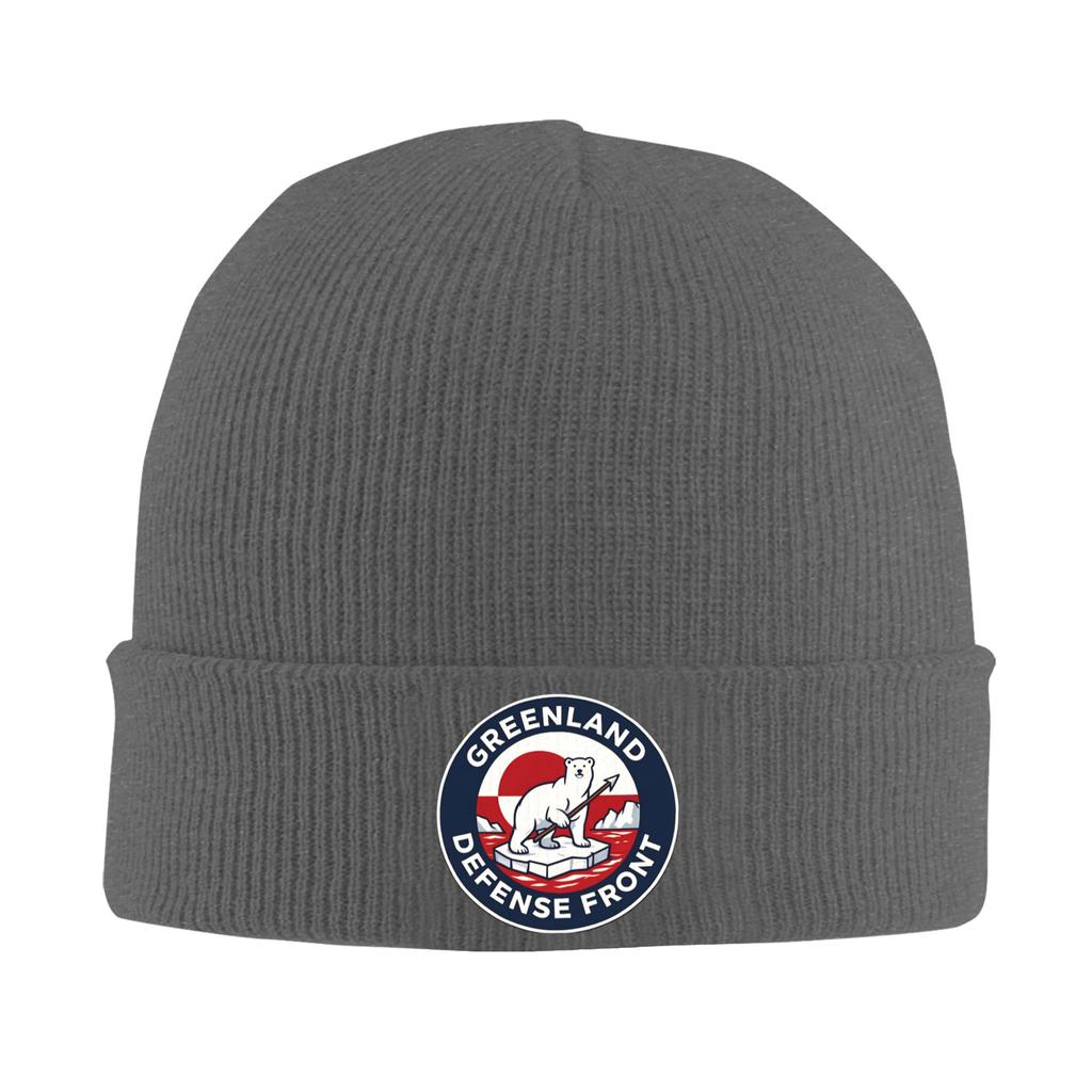 Greenland Deffnse Front Bonnet Hats  Beanie Hats Spring Printed Knit Hat Retro Men Women Gym Warm Soft Cap