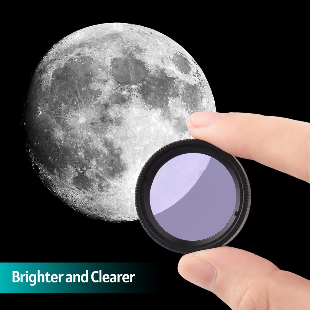 6pcs Telescope Filter Kit 1.25 Inch Telescope Eyepiece Filters for Moon and Planet Observation Astronomical Telescope
