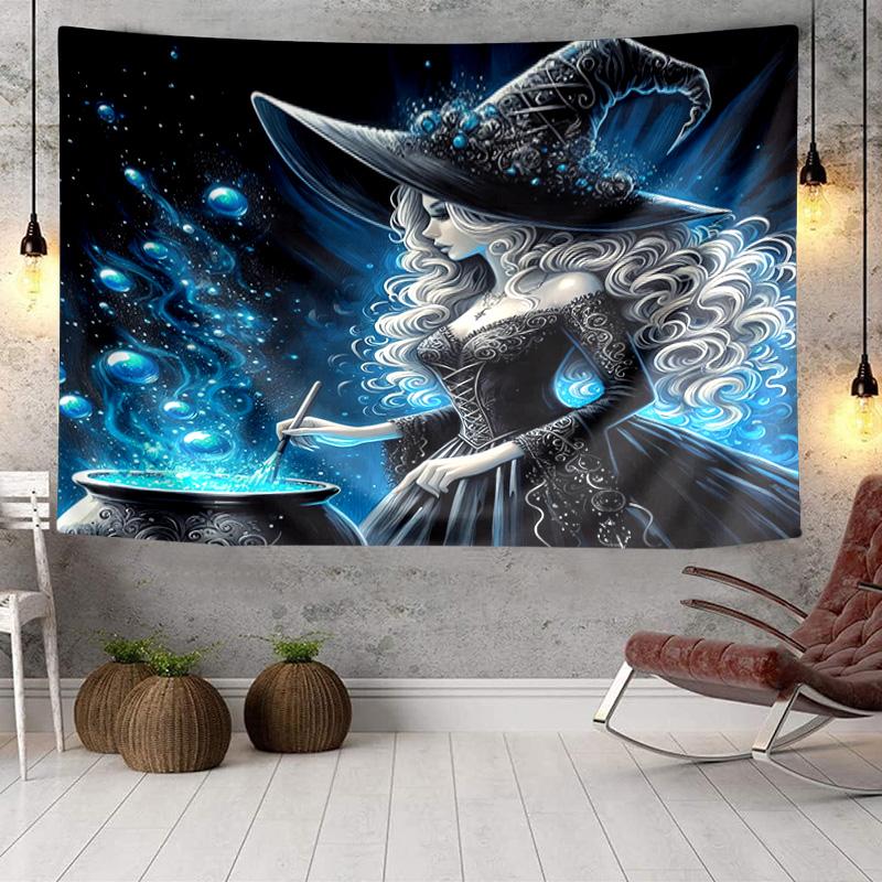 Witchcraft In The Moonlight Tapestry Room Decoration Wall Hanging for Living Room Bedroom, dormitory, Birthday and Christmas gifts