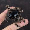 Black Onyx Pendant Copper Wire Wrapped Pendant Tortoise Pendant Copper Wire Jewelry Handmade Pendant Gemstone Pendant Women's Special Gifts