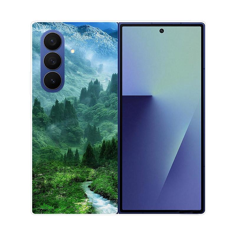 For Samsung Galaxy Z Fold 7 5G Phone Case Cover Transparent Back Protective Shell Coque For Samsung Z Fold7 Clear Hard PC Fundas