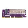 PCIe 5.0 to M.2 NVMe Adapter Support PCIe 5.0 4.0 3.0 2.0 1.0 M.2 SSD Expansion Card for 2230 2242 2260 2280 SSDs