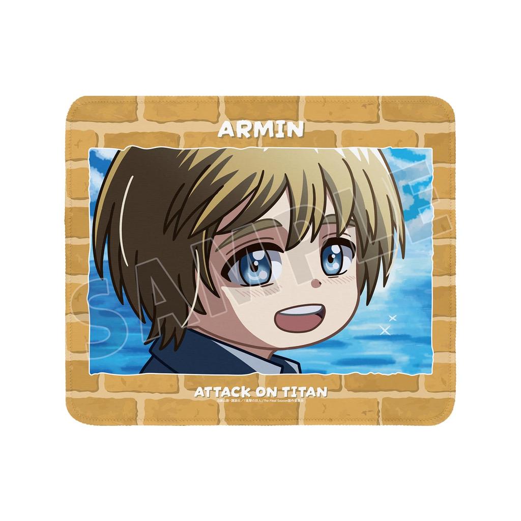 TV Anime on Armin Yurukoma Mouse Pad "Attack Titan"