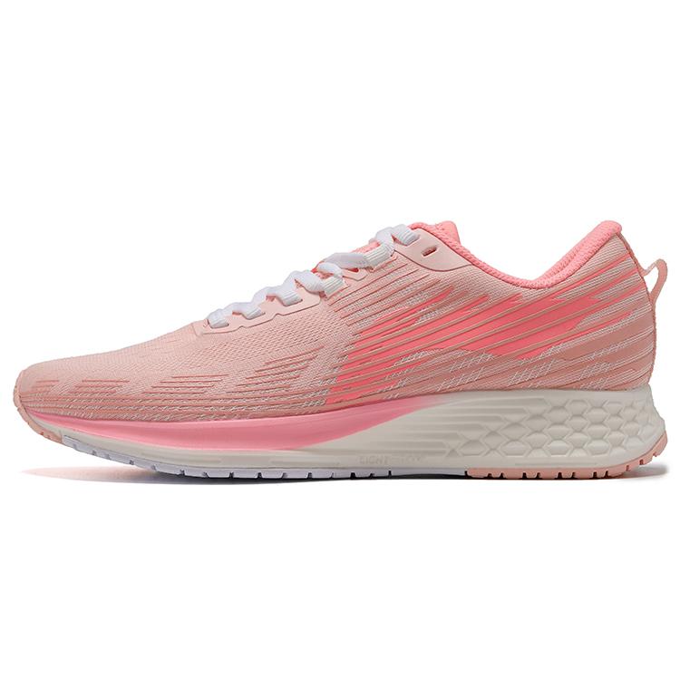New LiNing Red Hare 4 V2 Rebound Cushioning Breathable Low-Top Running Shoes Women's Crystal Pink ARMR020-3