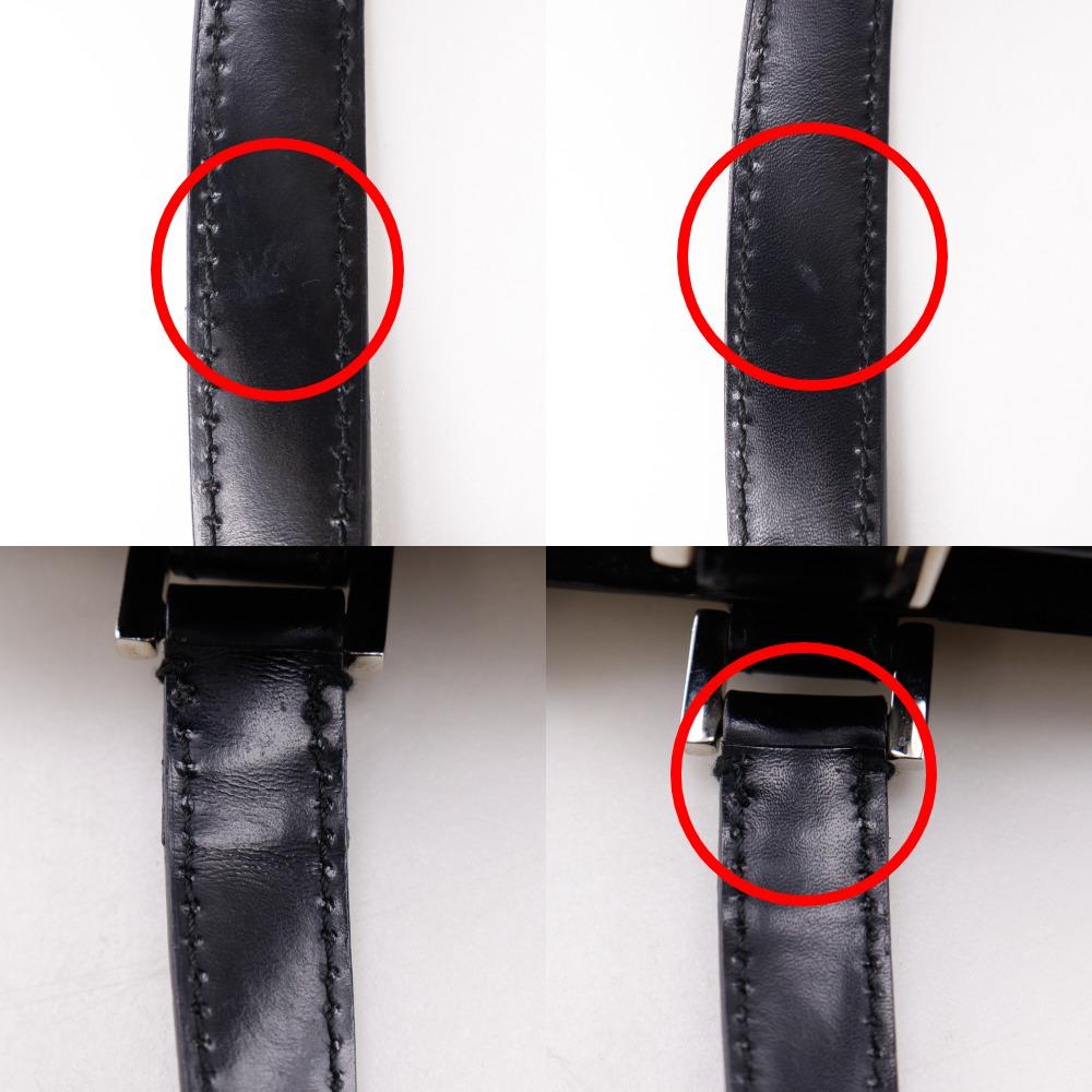 Salvatore Ferragamo Gancini Handbag AQ-21 0167 black Calfskin Women Used