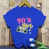 New Funny 90'S Girls Printed T-Shirts Fashion Women Short Sleeve Cool Summer Casual Tops 90'S Girls Female Shirt Tees