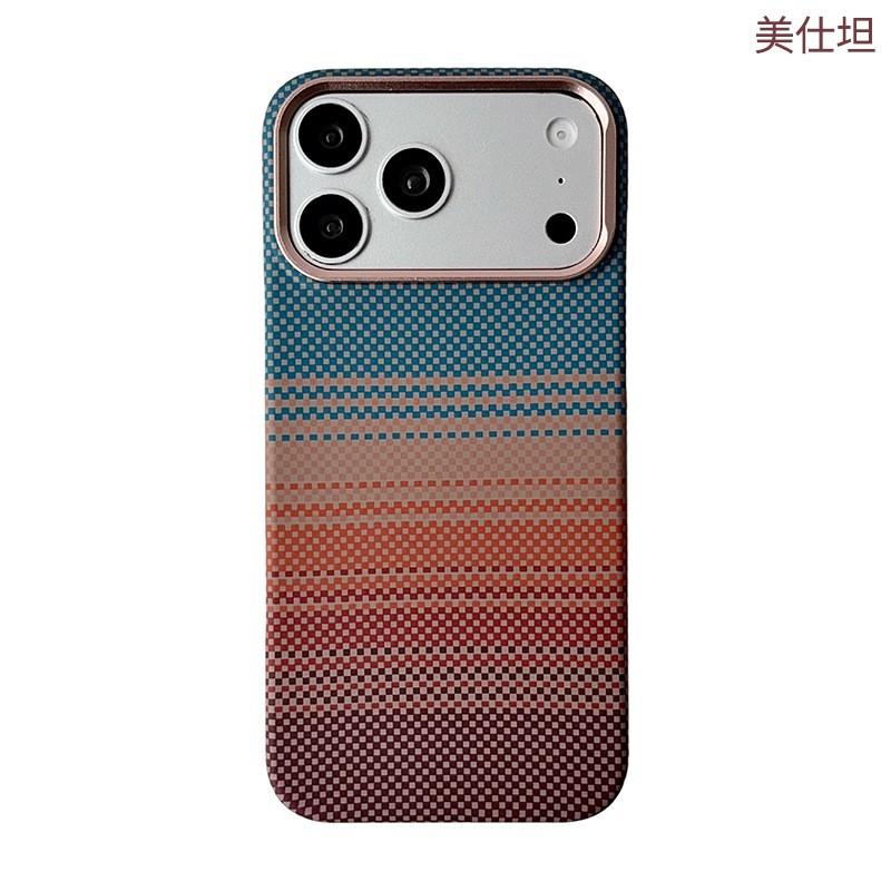 Slim Carbon Fiber Texture Phone Case IPhone 18 Pro Max 17 16 15 Drop Protection PC Cover
