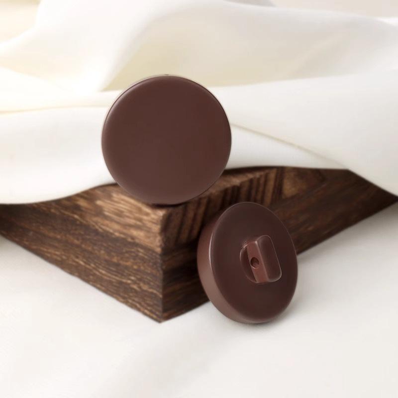 10Pcs Thickened High-Footed Flat Resin Paint Button Coat Trench Coat Blazer Round Versatile Buttons