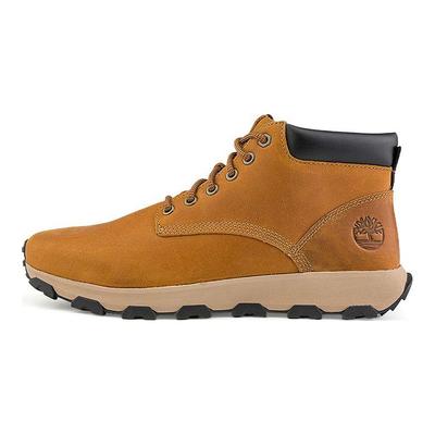 Chukka Leder Casual Stoßdämpfende Mid-Top Outdoor Funktionsschuhe Herrenschuhe Weizen A5Y7HW