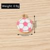 Packung mit 30 Mini-Fußball-Schlüsselanhängern Legierung Emaille Anhänger Für Sportfans DIY Schmuck Bastelprojekte Kompakte Größe Fußball Zubehör