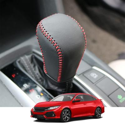 Kakash Honda Genuine Leather Material Shift Knob Cover, Interior Custom Parts, Accessory Nail Scratch