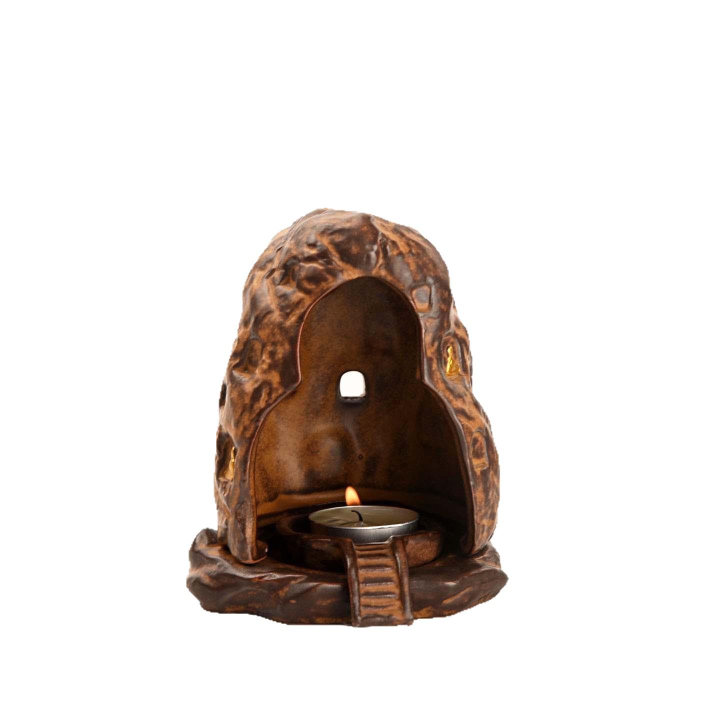 Dunhuang Zen Incense Burner: Chinese Aroma Candle Holder with Auspicious Cloud Design