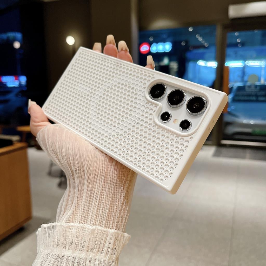 Heat Dissipation Hole For Magsafe Case For Samsung S26 S25 S24 S23 FE S22 Plus Ultra Magnetic Wireless Charge Hard Cover
