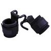 1 Pair Weight Lifting Hooks Heavy Duty High Strength Great Friction Anti-slip Fasten Tape Stainless Lifting Wrist Straps Power Lifting Grips