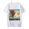 2025 Funny Meme Graphic T Shirts Freakynite Parody Brainrot Joke T-shirt Fashion Casual Loose Short Sleeve Tops Streetwear Women
