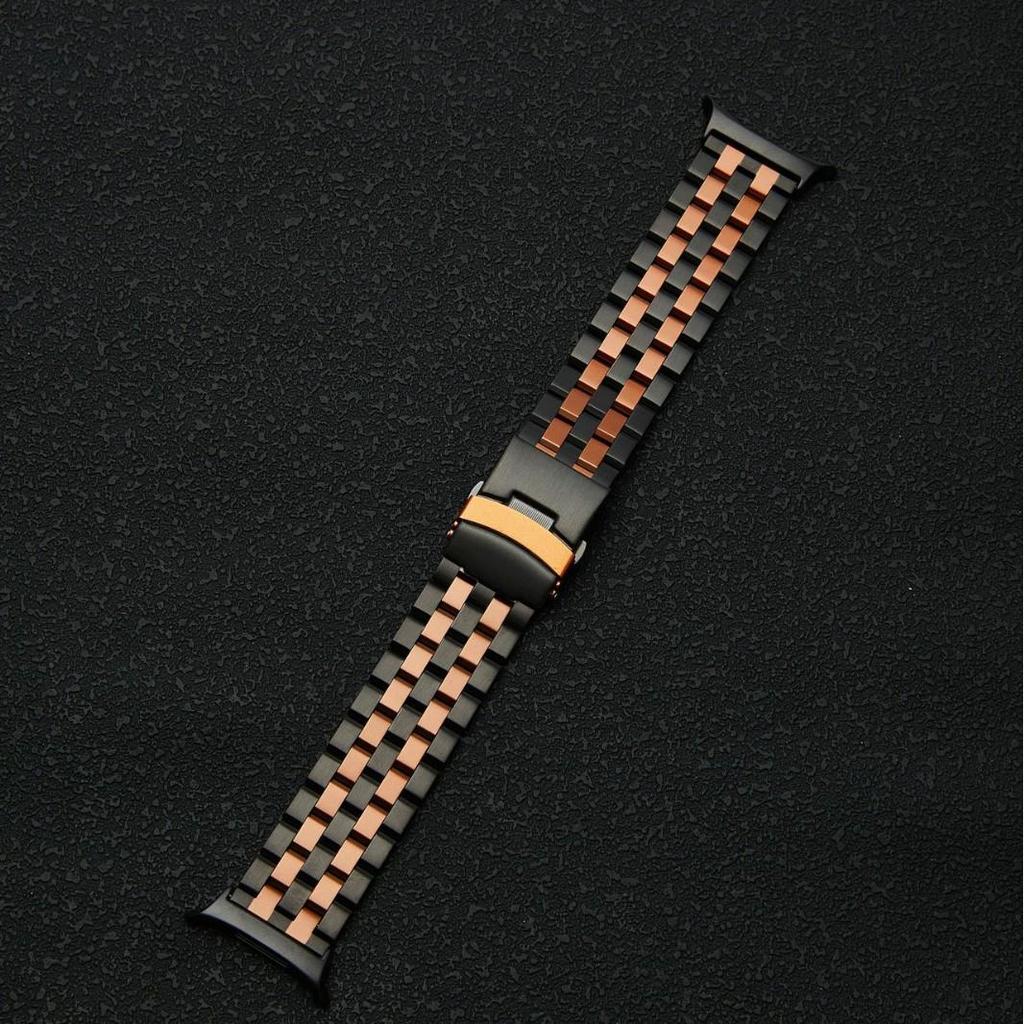 Stainless Steel Tank Band for Samsung Watch 5/7/8 Gen - Men's Link Style