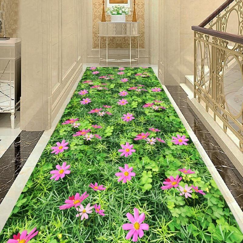 3D Scenic Long Corridor Carpets Living Room Decor Non-slip Easy Cleaning Hallway Floor Mat Lobby Carpet Stair Area Rug