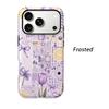 Pastel Lavender Summer Collage Art Graphic Film Aesthetic Protective Shockproof Bumper Phone Case For iPhone 13 14 15 16 17 Pro Max Plus