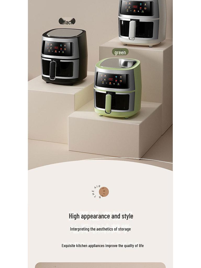 8L Multifunctional Smart Air Fryer - Large Capacity Electric Oven Household Fryer