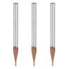 3Pcs 4 Flutes Milling Cutter Tungsten Steel CNC End Mill Woodworking Cutting Tool 1x50x4T