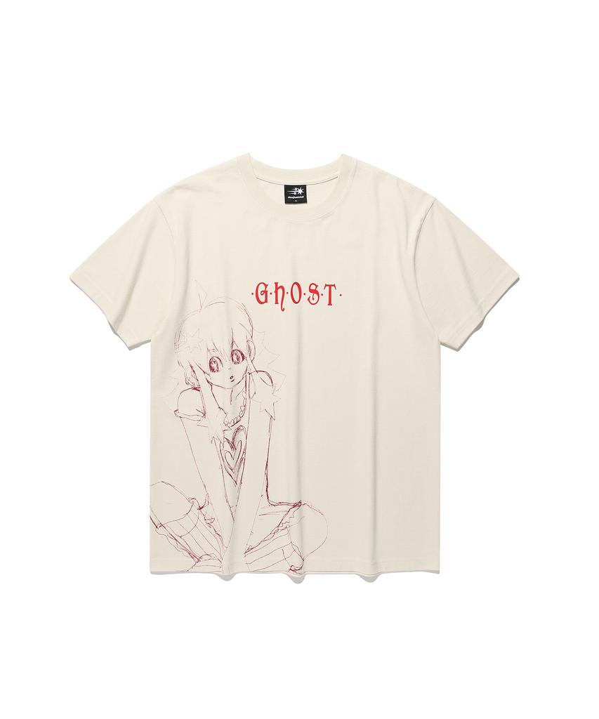 NICEGHOSTCLUB Star Girl Tee_Ivory(Ng2Gmut510A)