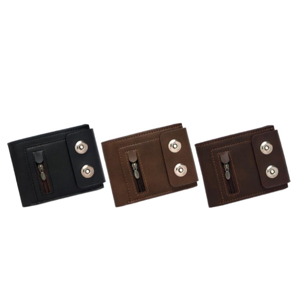 Magnetic Buckle Men's Wallet Anti-Theft Credit Card Holder Casual Short Card Bag  Daily Use
