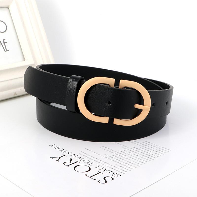 Belt Vintage Leather Women Versatile Decorative Waistband Casual Strap Jeans