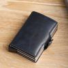 Large Capacity Double Layer ID Credit Card Holder Anti Rfid Blocking Protected Magic Wallet for Men Carbon Fiber Cardholder Case