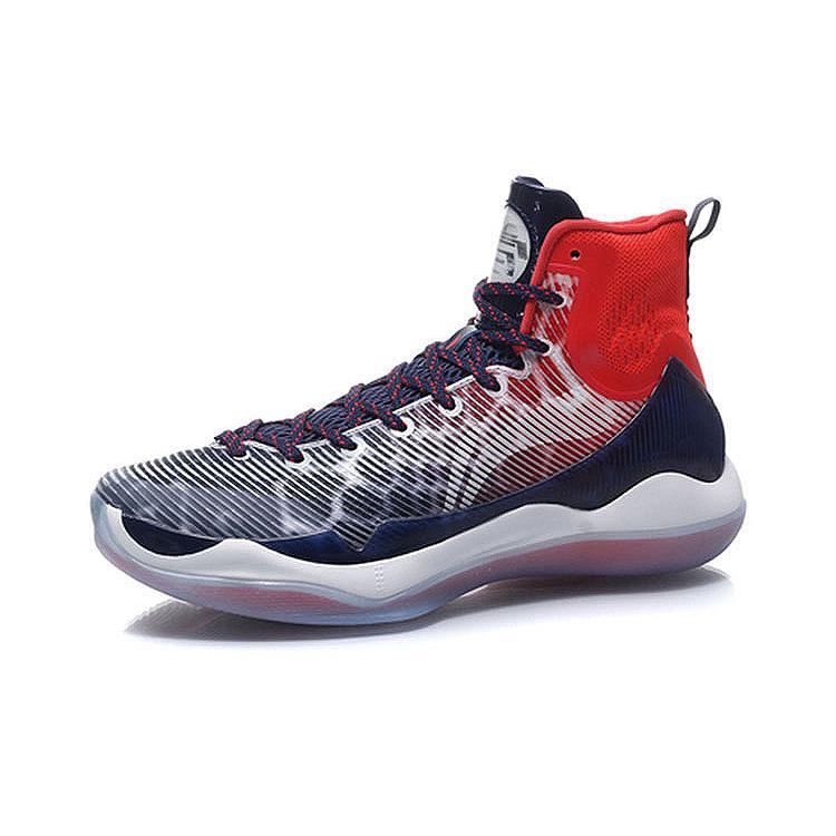 Li Ning YuShuai 11 Cushioning High Top Basketball Shoes Men's Dragon Fruit Red ABAM023-4