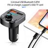 Multifunctional Dual USB Port Car Charger Wireless Bluetooth 5.0 FM Transmitter Music Adapte Hands-Free Car Kit Radio Receiver
