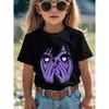 European sizes Soft Breathable Anime Eyes Girl Hearts Manga Otaku Grunge Alt Goth Aesthetic T-Shirt for Kids | Boys & Girls Graphic Tee