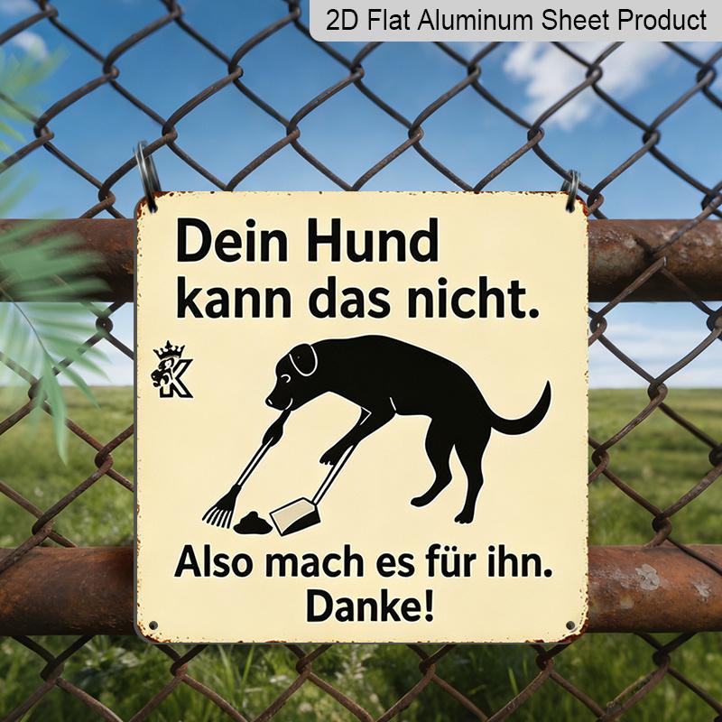 2D Flat, 1pc, Vintage Metal Sign, Decorative Plaque and Ornament, Pet Care Tips Theme, Humorous Minimalist Style, Decor For, Garage, Gift for Dog