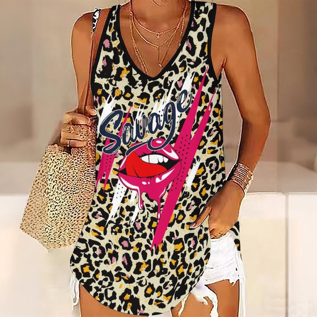 Damskie topy bez rękawów z nadrukiem pantery 3D do treningu, jogi, na siłownię, letnie koszulki sportowe z nadrukiem, w dużych rozmiarach, kamizelki