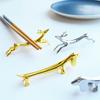 45AD121AD Art Craft Zinc Alloy Cutlery Bracket Holder Silver Cute Tableware Rack Holder Fawn /Little Dog Shape Cutlery Storage