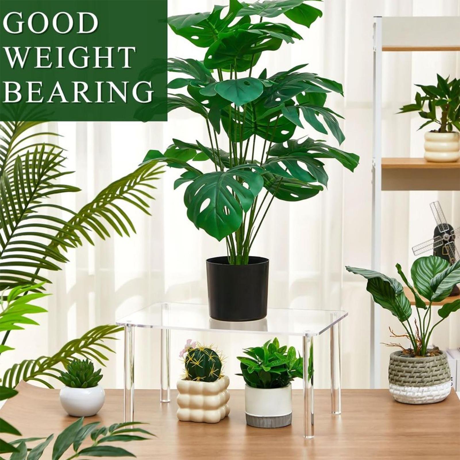 Acrylic Display Risers Acrylic 4-Leg Space Saving Display Stand Risers For Decor Jewelry Collectible Figurines Flower Pots China Mainland