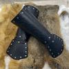 Viking Knight Arm Gauntlets Bracer Vintage Faux Leather Gauntlets Wristband Medieval Leather Bracers Arm Armors