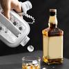 Ice Cube Mold with Lid 1.2L High Capacity 2 In 1 Ice Bottle Ice Cube Tray Foldable Odor-Free Ice Hockey Maker