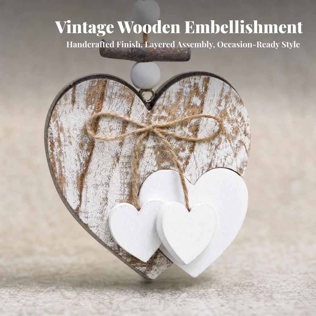 Wooden Wall-Heart Decor Warm for Event Displays