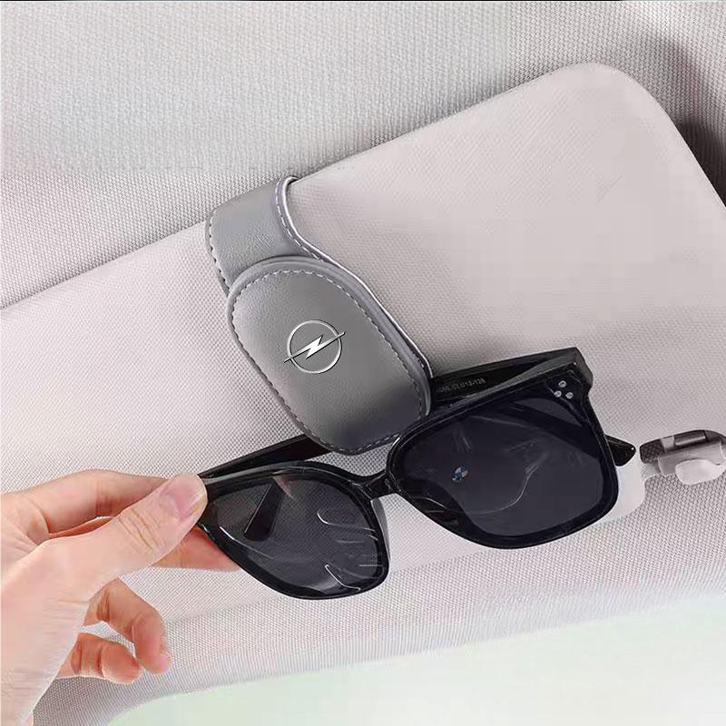 Car Sun Visor Glasses Case Holder Sunglasses Clip Grille For Opel Astra H G J Insignia Mokka Zafira Corsa Vectra C D Antara