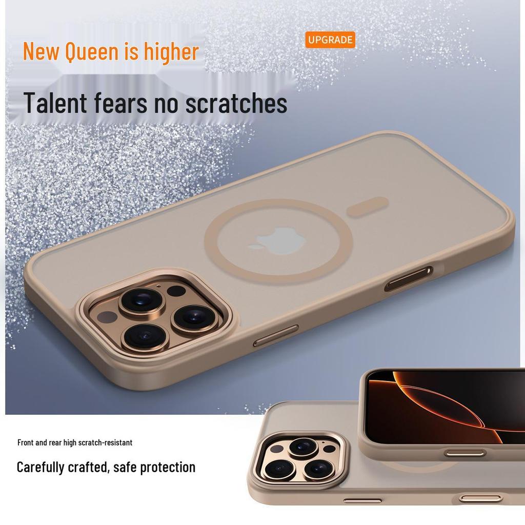MagSafe Compatible Magnetic Clear Phone Case for iPhone 15/16 Pro Max, Skin-Like Design