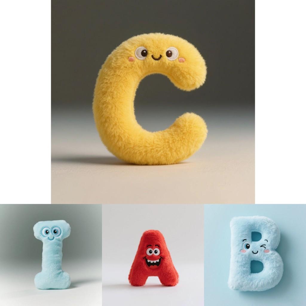 Alphabet Lore Buchstaben Plüschset A bis Z Pädagogische Weichspielzeuge für Kinder zum Lernen