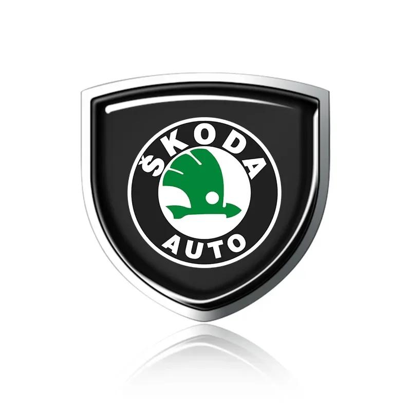 AAAAK1 1 Stück 3D Metall Auto Karosserie Fenster Dekoration Aufkleber Abzeichen Auto Styling Für Skoda Octavia 5 7 Rapid Fabia A7 Superb KAMIQ Roomster