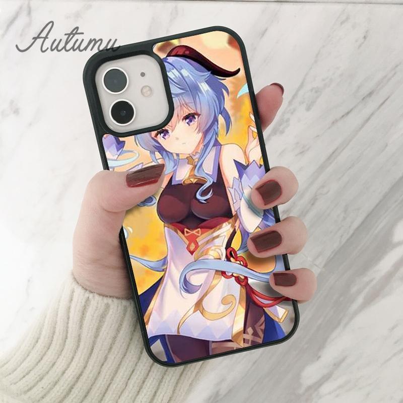 Genshin Impact GanYu Phone Case for iPhone 11 12 13 14 Pro Max Mini X XR XS SE 2020 6S 7 8 Plus Samsung Galaxy S21 S22 Shell