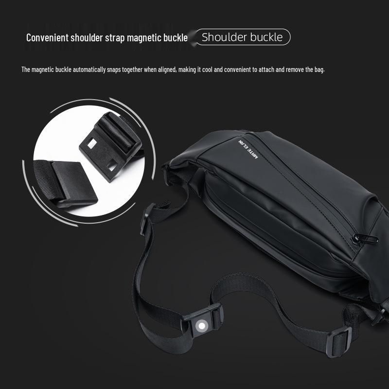 Riñonera de Pecho para Hombre - Mochila Multifuncional Cruzada/de Hombro y Bolso Mensajero