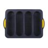 New 4-slot Open Silicone Bread Mold Non-Stick Bread Silicone Mould French Baguette Mold Baking Pans For Kitchen Baking Tool