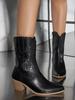 Women's Ankle Boots high-heeled Fashion Western Large Embroidered Short Boots Size 35-43 Platform Shoes