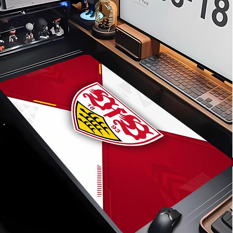 VfB Stuttgart Football Pattern Mouse Pad Non?Slip Rubber Base Gaming Mousepad For Desk Office Home