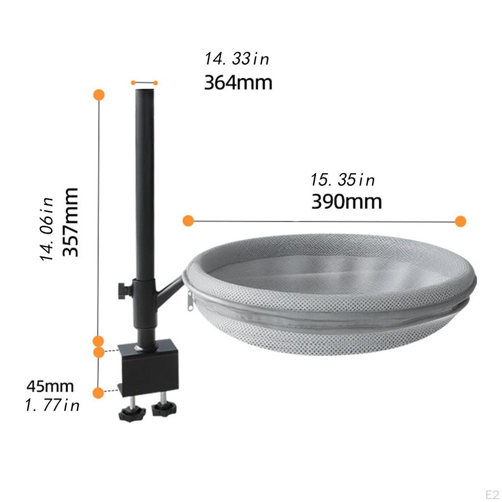 Katteseng for skrivebordsklemfeste Støtter opptil 60 lbs Hengekøye Abbor Nattbord