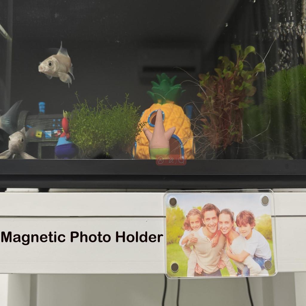 4 Pack Car Sun Visor Photo Holder, Acrylic Magnetic Personalized Photo Holder car Picture Frame, Photo Car Visor Clip, Personalized Car Accessories